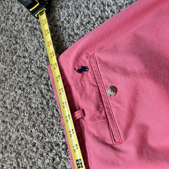 POLO RALPH LAUREN Poppy RED Slim Stretch Fit Casual CHINO PANTS 38 X 32 - Picture 6 of 9